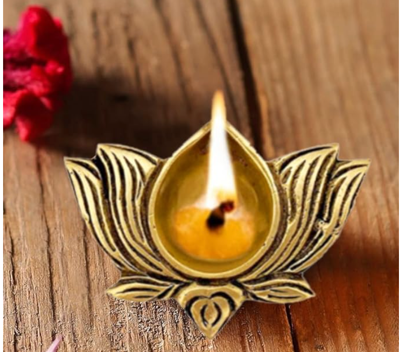 Lotus Brass Diya Gift Box (Set of 4)