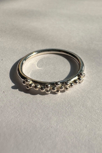Silver Dotted Ring