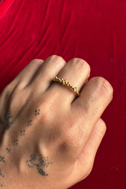 Silver Dotted Ring
