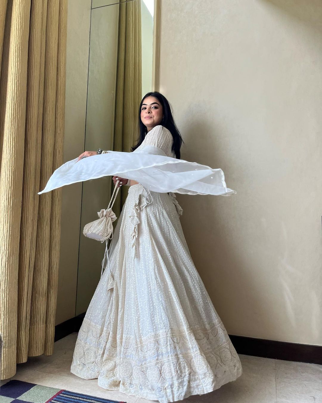 Gurleen White Chikankari Lehenga