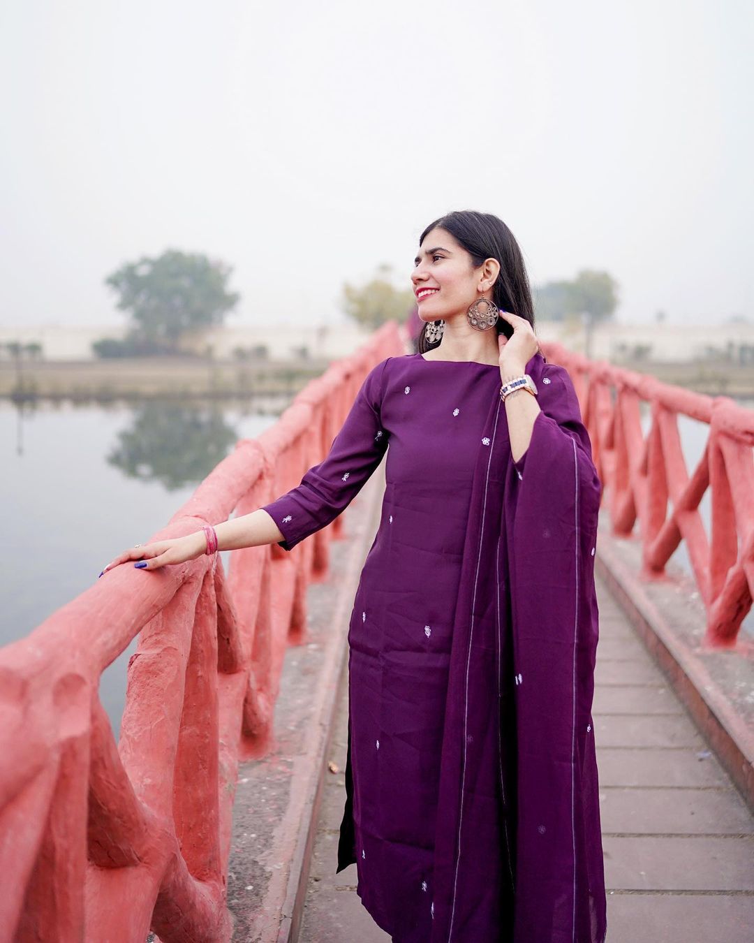 Plum Purple Kurta Set