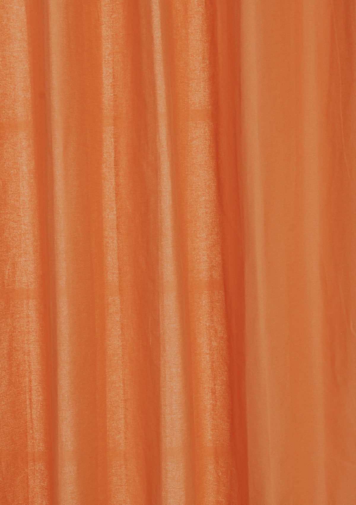 Room Darkening - Solid Orange Cotton Plain Curtain