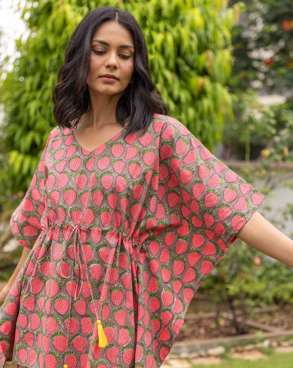 Soha Strawberry Chill Jams Cotton Co-ord Set