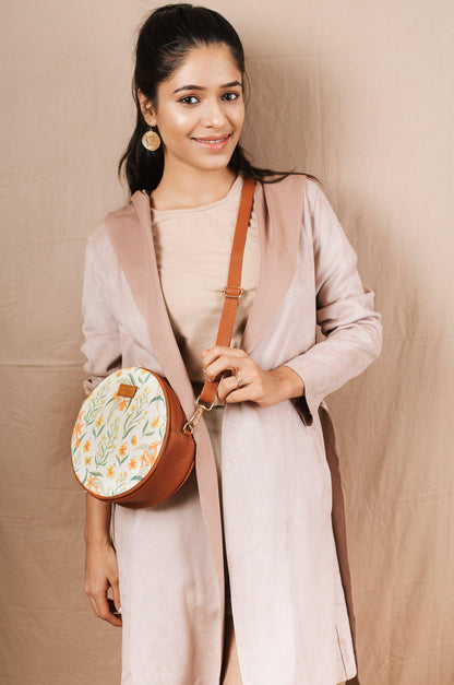 Summer Blossoms Orbit Sling Bag