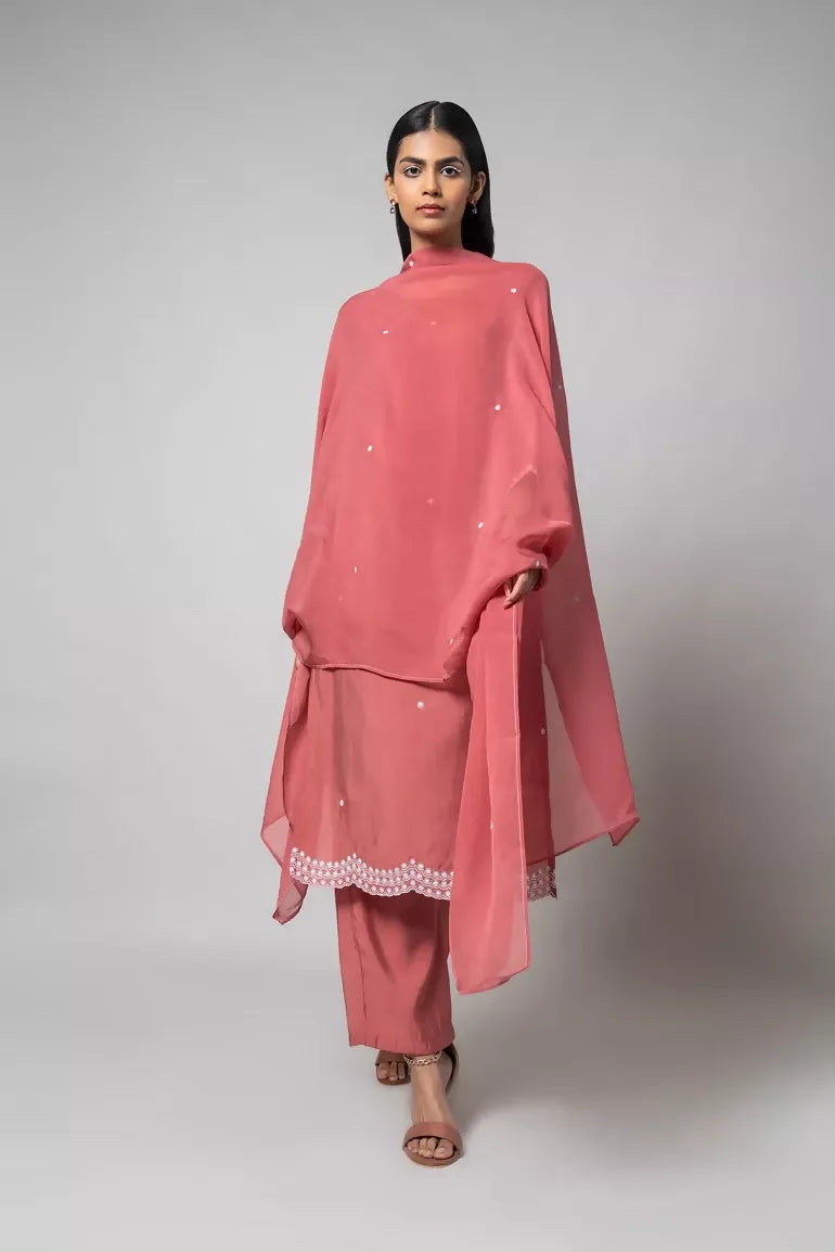 Dusty Rose Kurta Set