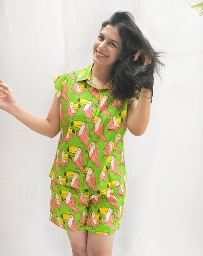 Toucan Shortees - Soft Cotton Loungewear