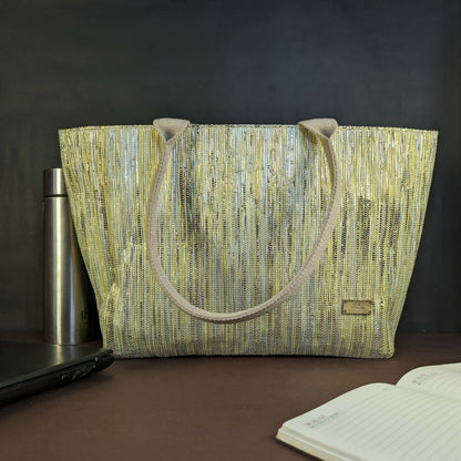 Upcycled Handwoven: The Office Tote