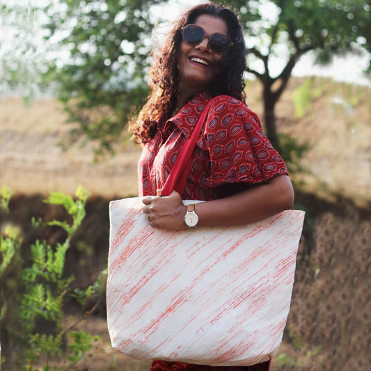 Upcycled Handwoven: The Beach Bag