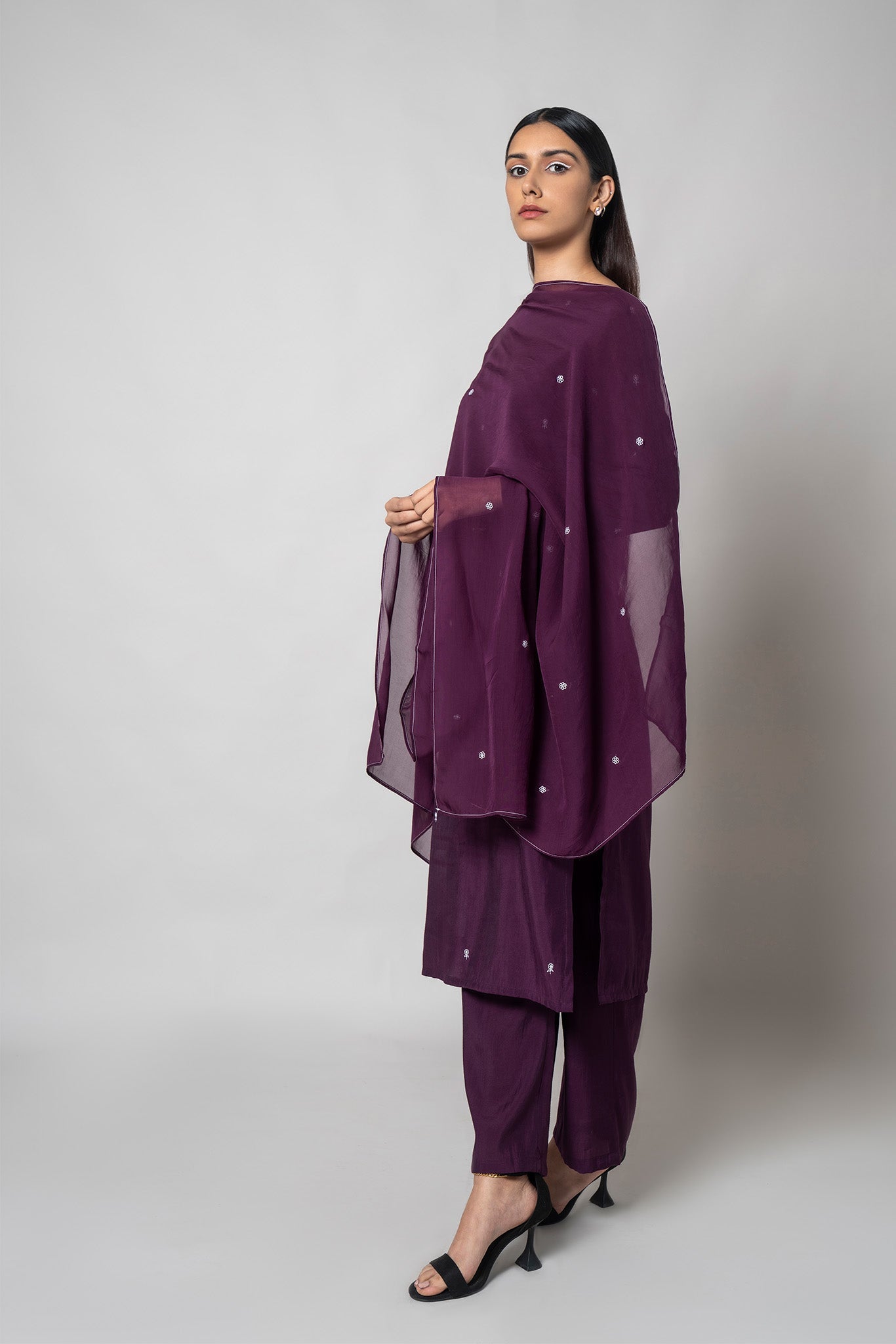 Plum Purple Kurta Set