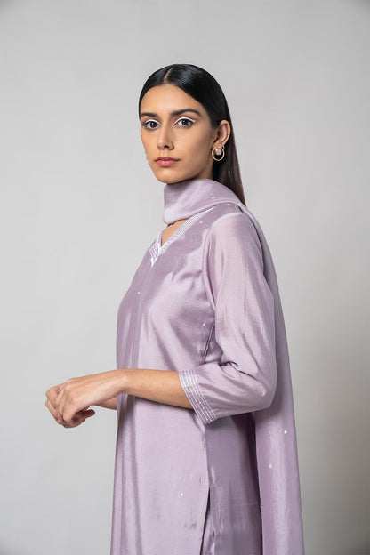 Wisteria Purple Kurta Set