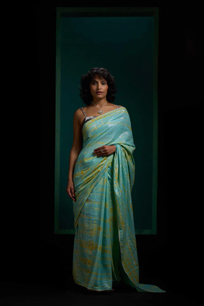 Peony Twin Tie Dye Saree