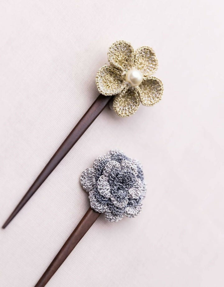 Hairstick ~ Butterfly & Bird Pair