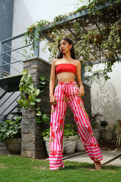 Sunrise Pink and Red Trousers