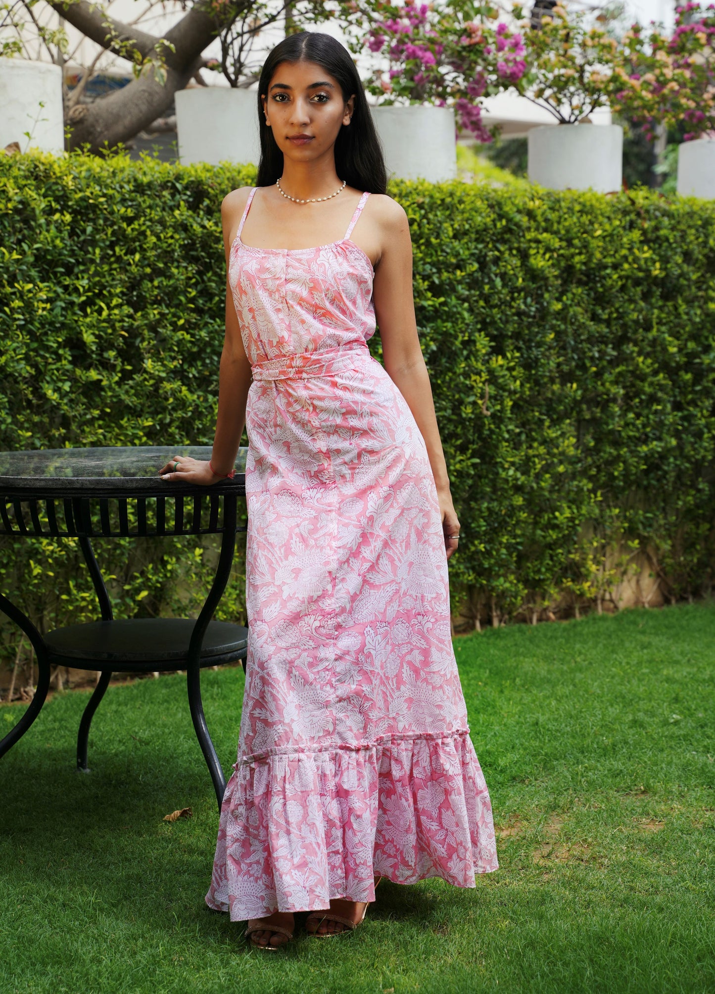 Iris Pink Maxi Dress