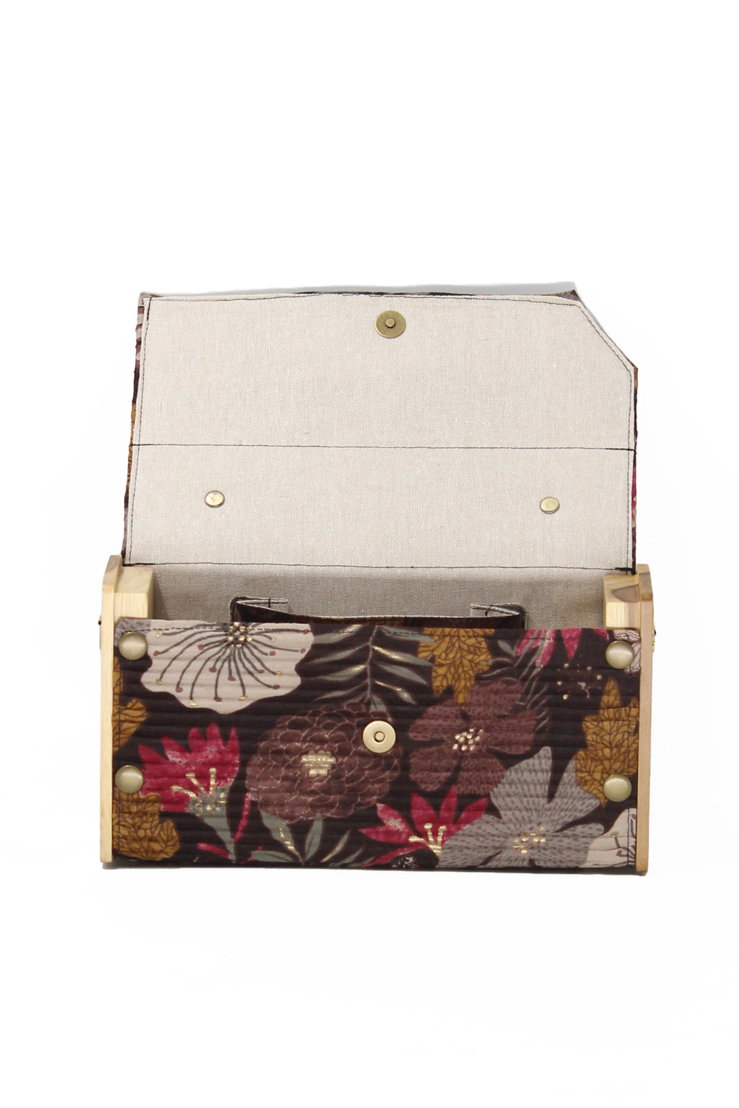 Botanical & Grey Cadet Box Clutch Changeable Sleeve