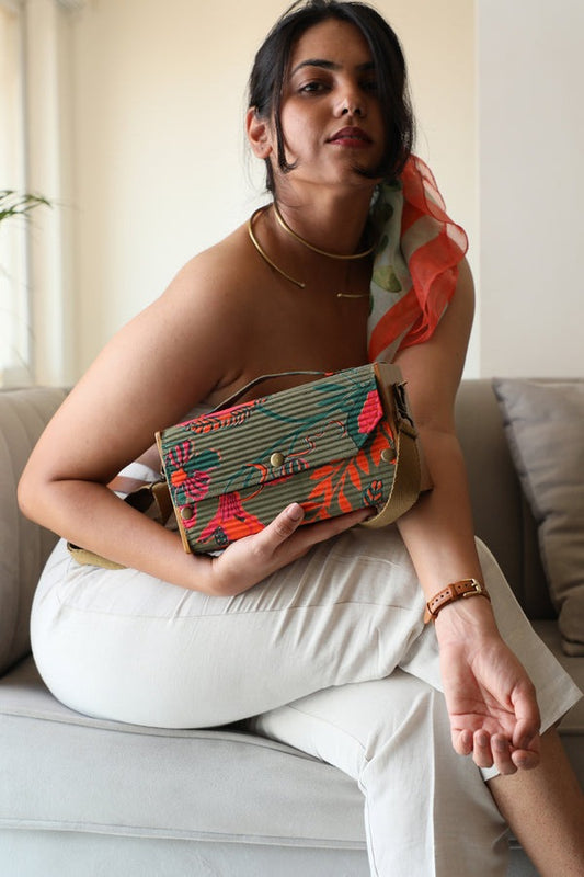 Garden Gala Box Clutch - Single Sleeve