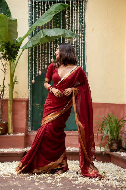 Maroon Kumkum Blouse