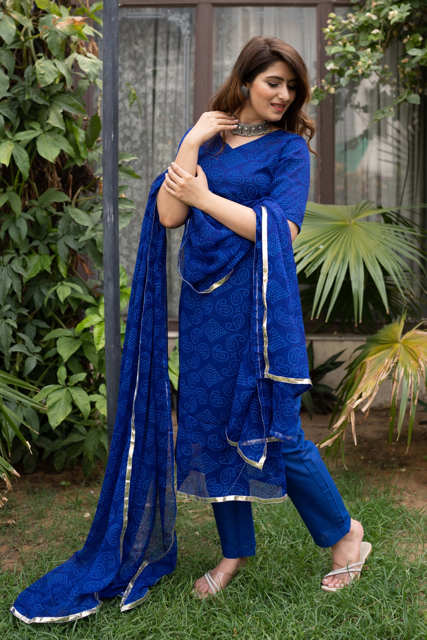 Teertha Blue Suit Set