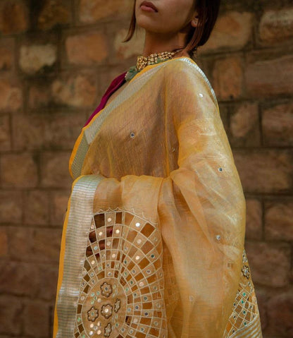 Yellow Inayat Saree