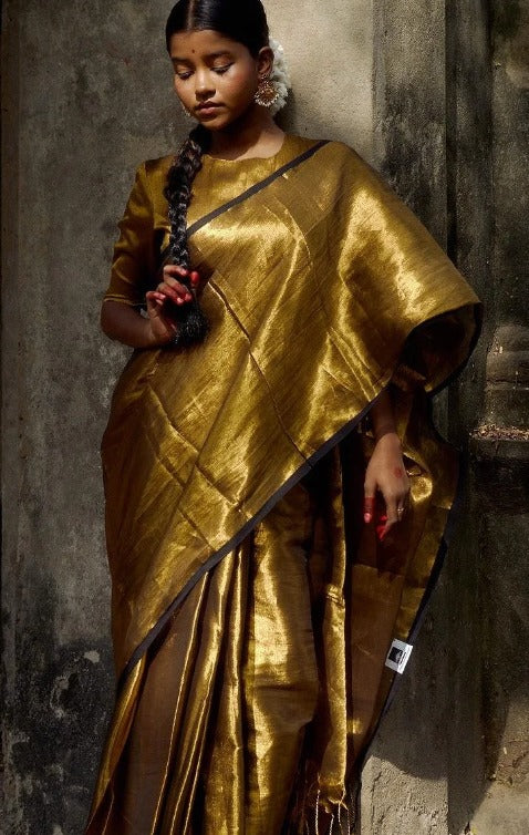 Shikara Gold Tissue Saree