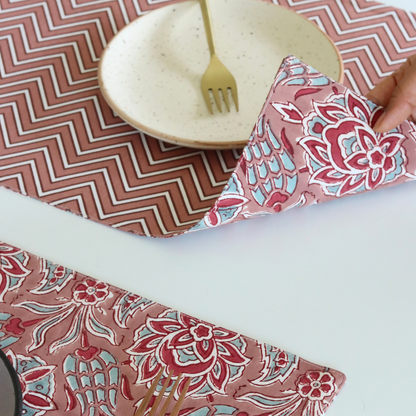 Sweet Onion Wipeable & Reversible Cotton Placemats