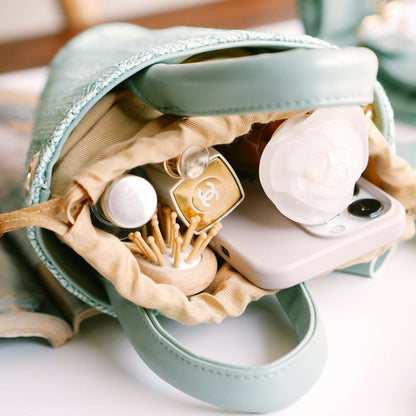 French Meadow Bucket Bag- Blue bell