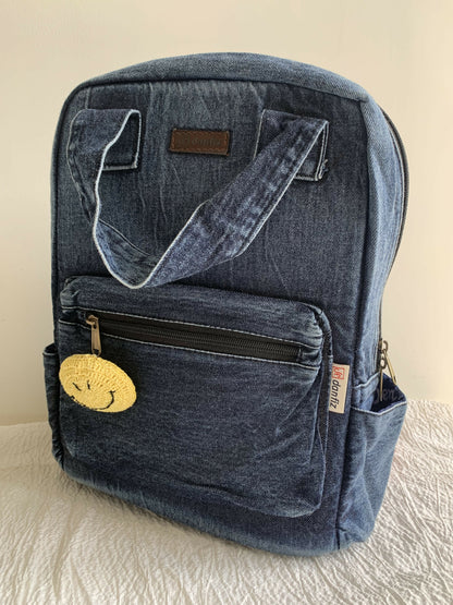 Denim Blue Backpack