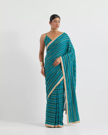 Jhilmil Gold Zari Saree