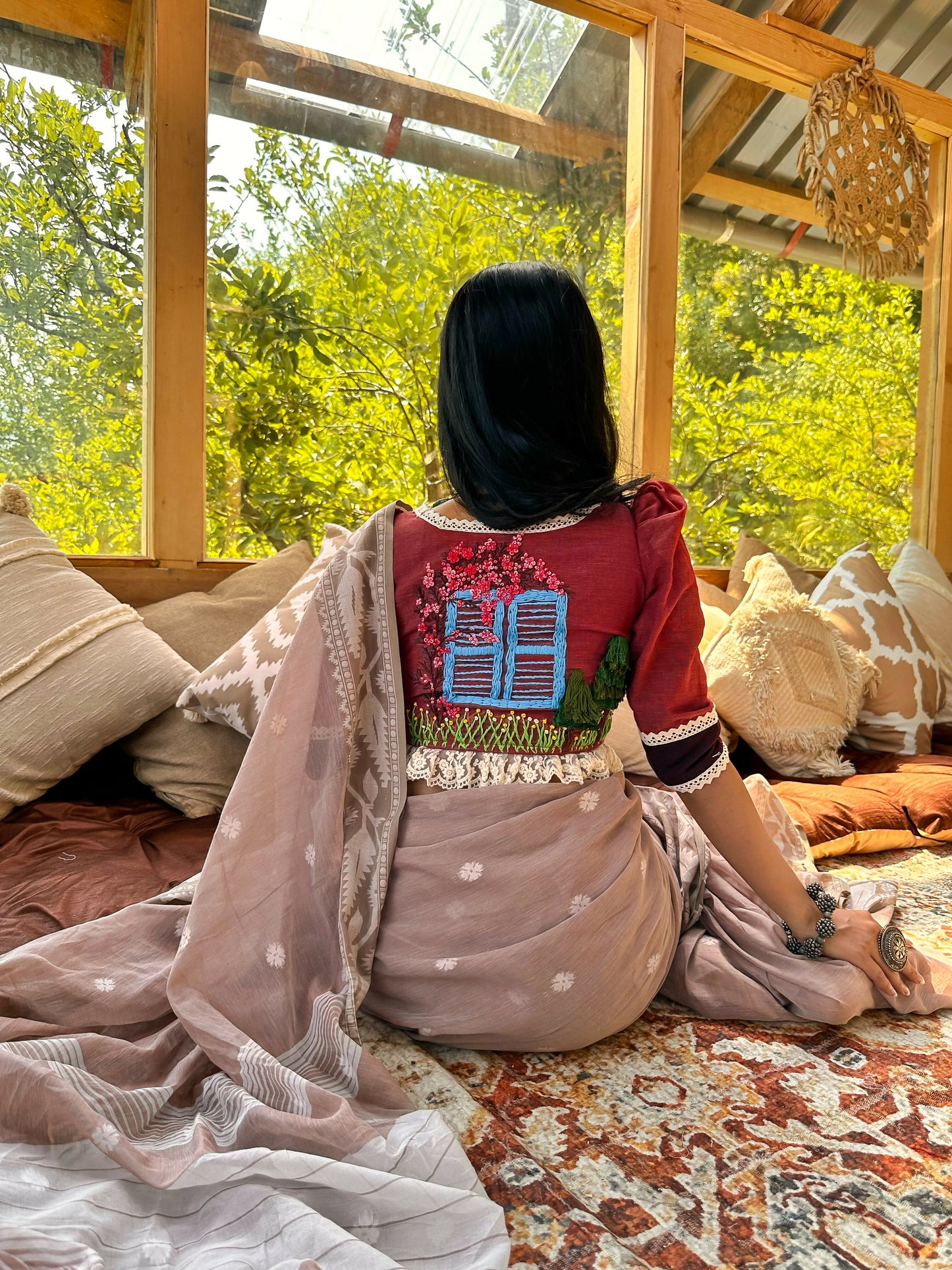 Mountain Rose Embroidery Blouse