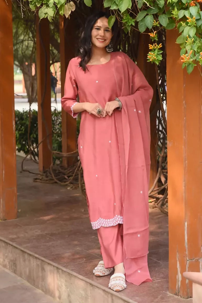 Dusty Rose Kurta Set