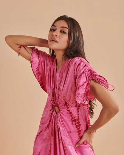 Lunaria Pink Silk Jumpsuit