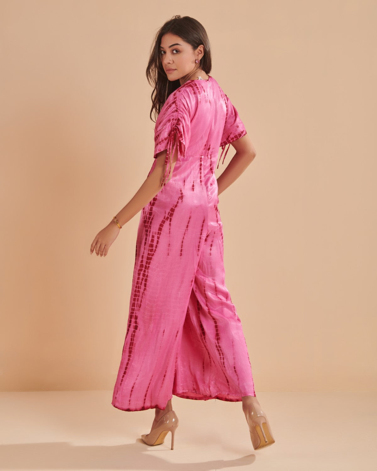 Lunaria Pink Silk Jumpsuit