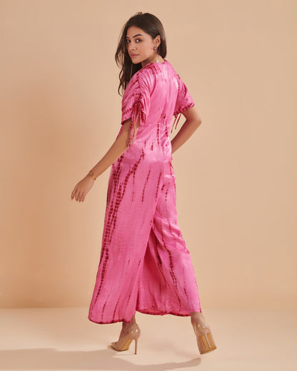 Lunaria Pink Silk Jumpsuit