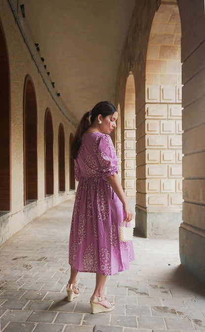 Milan Pink Cotton Dress