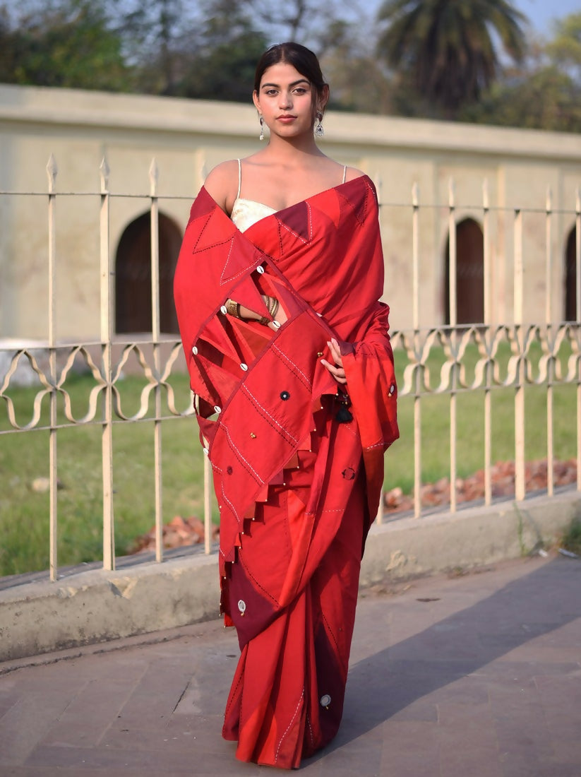 कुमकुम Red Saree