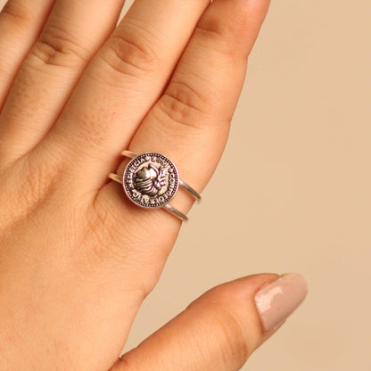 Silver Coin Ring