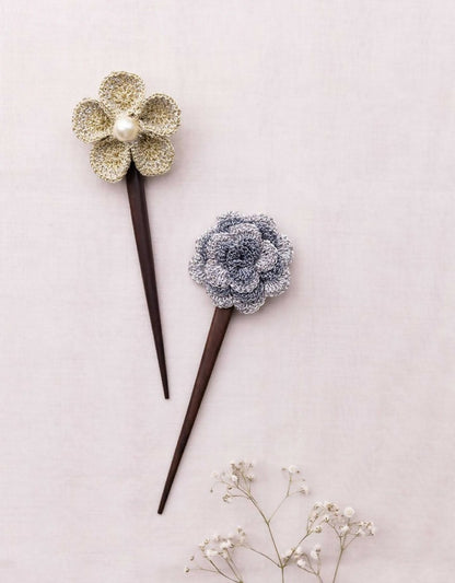 Hairstick ~ Butterfly & Bird Pair