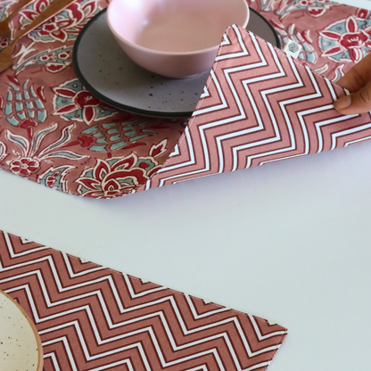 Sweet Onion Wipeable & Reversible Cotton Placemats