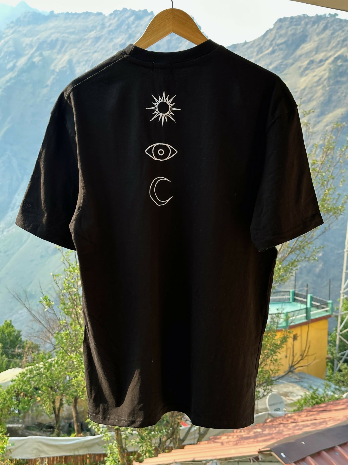 Sun, Moon & Eye Black Tshirt