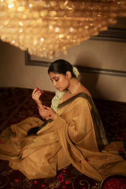 Umrao Jaan Gold Tissue Saree