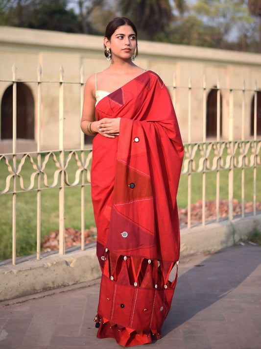 कुमकुम Red Saree