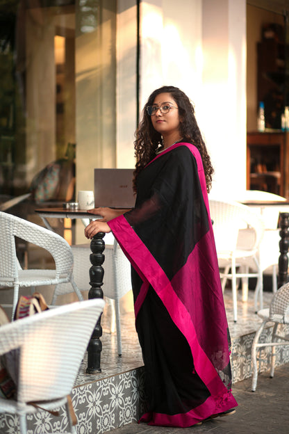 Handwoven Mulmul Cotton Saree