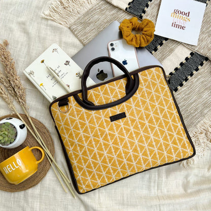 Honey Drizzle Laptop Sleeve Cum Bag