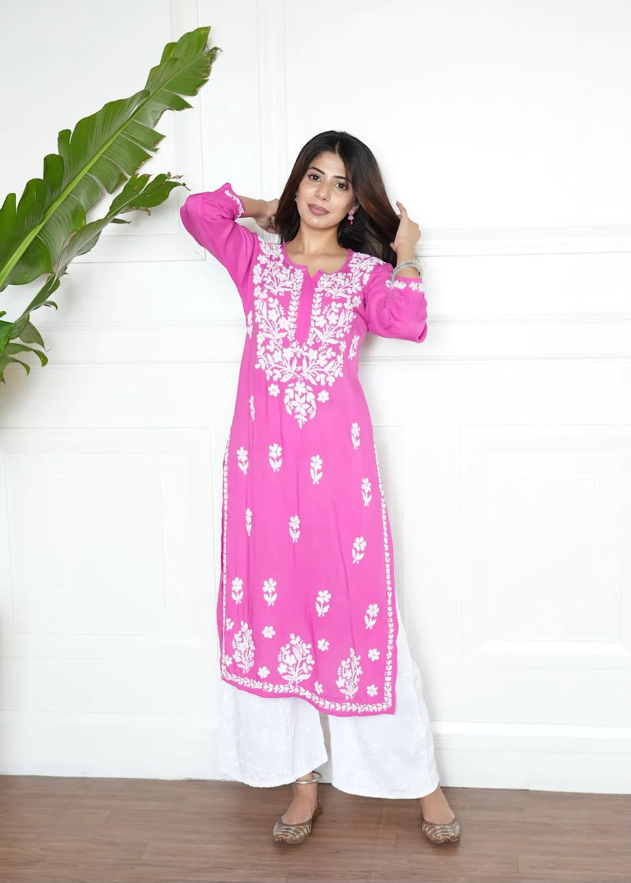 Gul Modal Chikankari Kurti