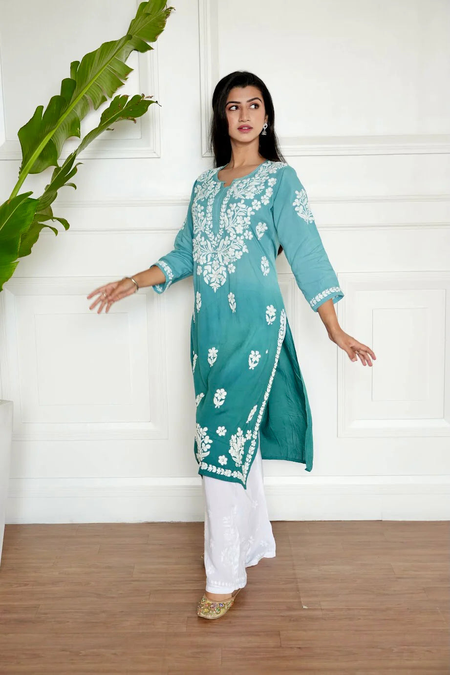 Gul Modal Chikankari Kurti