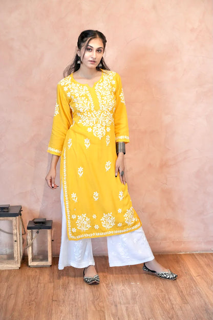 Gul Modal Chikankari Kurti