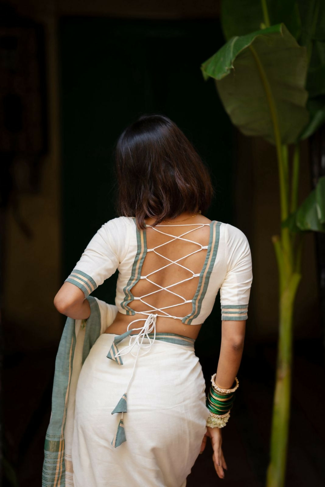 Pearl White Cotton Blouse