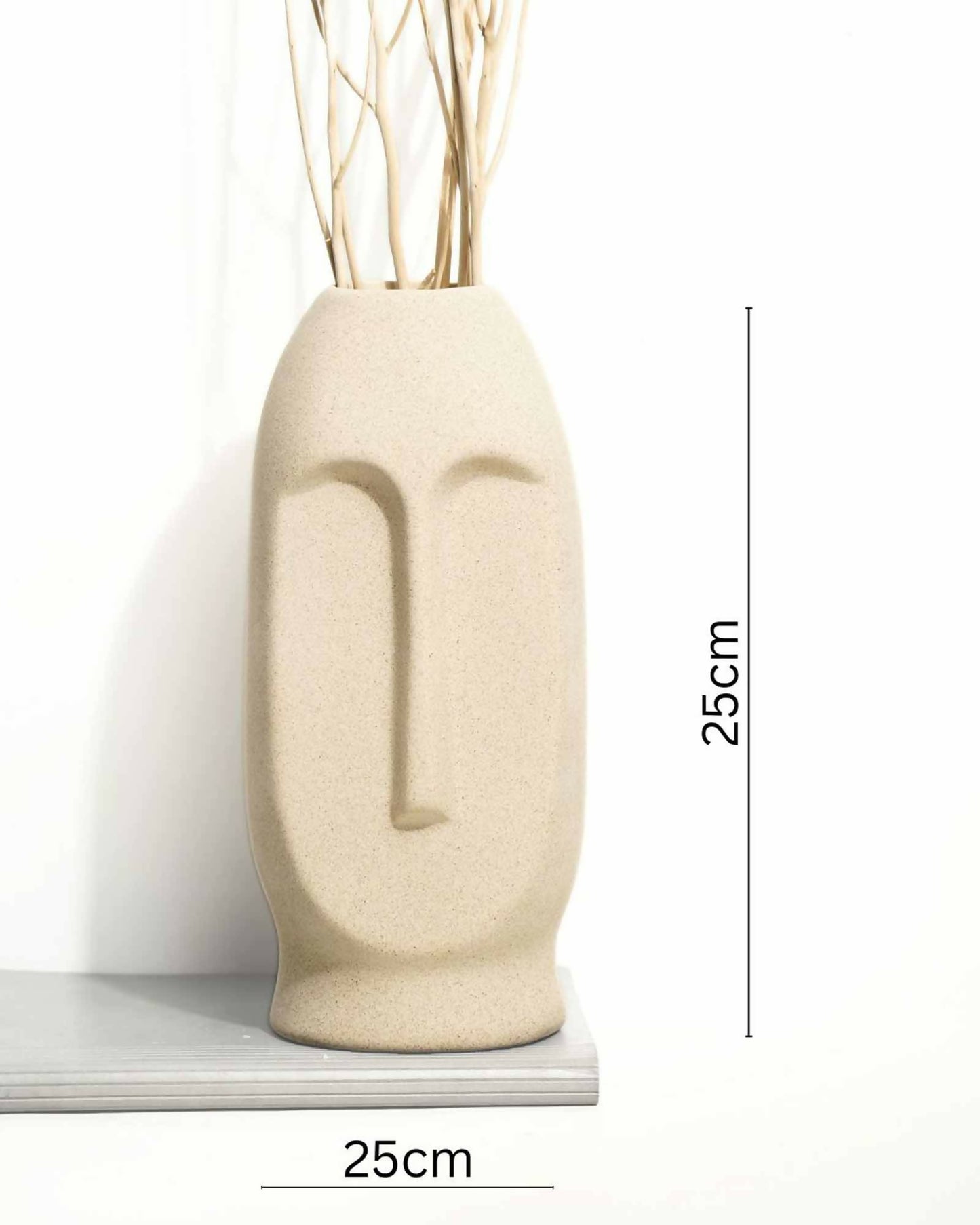 Premium Matte Nordic Face Vase