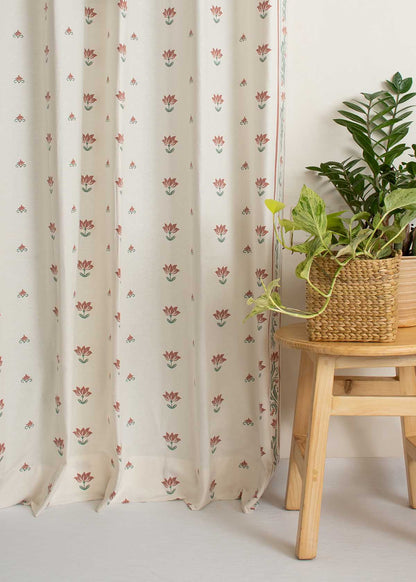 Room Darkening - Lotus Pond Cotton Curtain