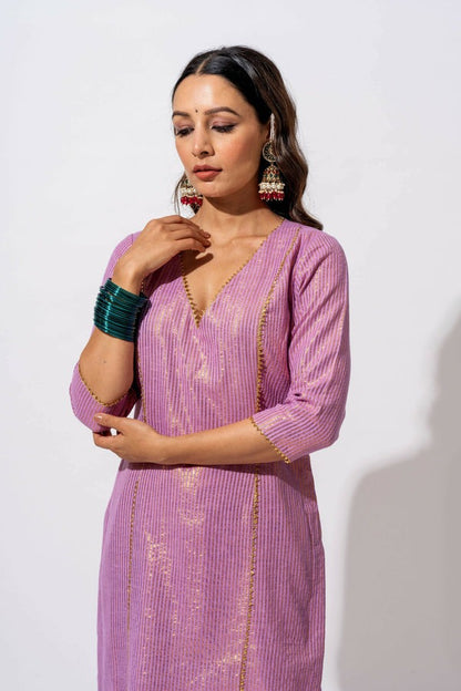 Ember Zari Kurta Set